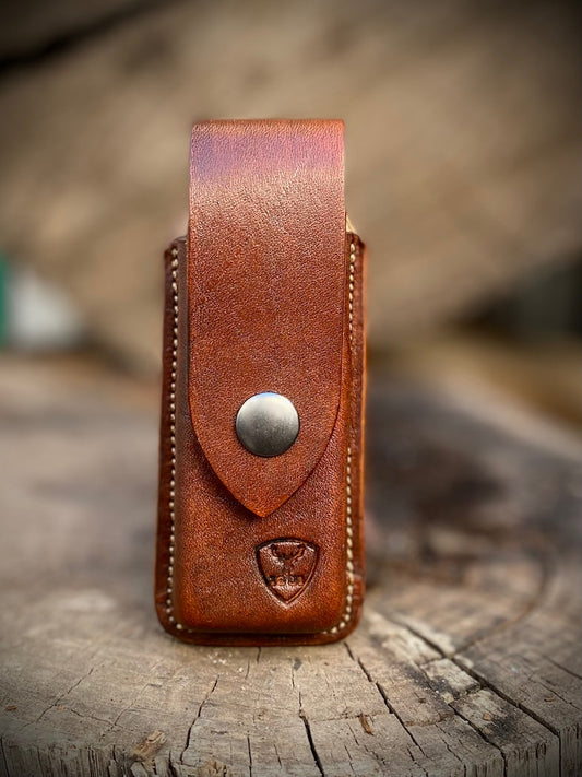 Handmade Leather Sheath for Victorinox Swiss Tool X - Safety Clasp Case